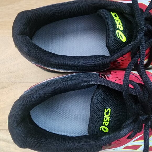 Asics GEL Rocket Mens Red Black Volleyball Court Shoes 1071A030 Size 9 42.5 - Picture 9 of 11